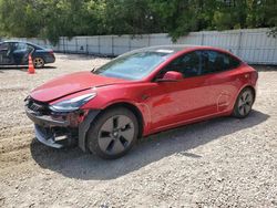 Salvage cars for sale at Knightdale, NC auction: 2021 Tesla Model 3