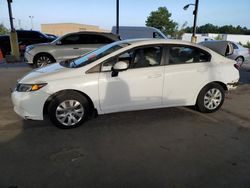 Carros salvage a la venta en subasta: 2012 Honda Civic LX