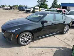 Salvage cars for sale at Woodhaven, MI auction: 2022 Cadillac CT5 Sport