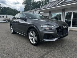 Salvage cars for sale at North Billerica, MA auction: 2019 Audi Q8 Premium Plus