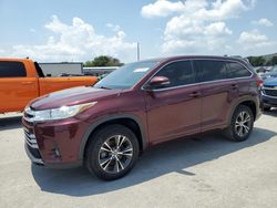 Salvage cars for sale from Copart Orlando, FL: 2018 Toyota Highlander LE