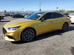 Salvage cars for sale at Colton, CA auction: 2021 Hyundai Sonata N Line