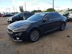 Salvage cars for sale at Miami, FL auction: 2017 KIA Cadenza Premium