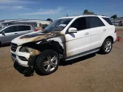 Salvage cars for sale at San Diego, CA auction: 2015 Mercedes-Benz ML 350