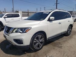 Nissan salvage cars for sale: 2018 Nissan Pathfinder S