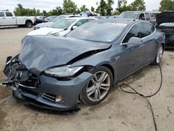 Salvage cars for sale at Bridgeton, MO auction: 2013 Tesla Model S