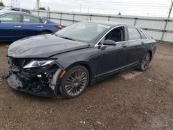 Salvage cars for sale at Elgin, IL auction: 2015 Lincoln MKZ Hybrid