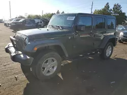 Salvage cars for sale at Denver, CO auction: 2015 Jeep Wrangler Unlimited Sport