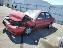 Salvage cars for sale at Vallejo, CA auction: 2001 Toyota Corolla CE