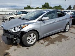 Hyundai Elantra SE salvage cars for sale: 2015 Hyundai Elantra SE