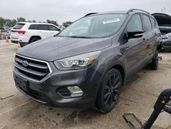 Salvage cars for sale at Pekin, IL auction: 2017 Ford Escape Titanium