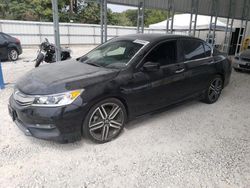 Salvage cars for sale at Rogersville, MO auction: 2017 Honda Accord Sport