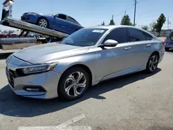 Salvage cars for sale at Rancho Cucamonga, CA auction: 2018 Honda Accord EXL