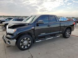 Salvage cars for sale at Grand Prairie, TX auction: 2013 Toyota Tundra Double Cab SR5