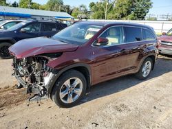 Salvage cars for sale at Wichita, KS auction: 2018 Toyota Highlander Limited