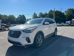 Salvage cars for sale at North Billerica, MA auction: 2019 Hyundai Santa FE XL SE Ultimate