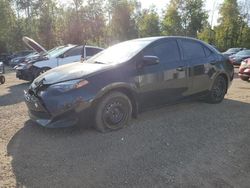 Toyota Corolla l salvage cars for sale: 2019 Toyota Corolla L