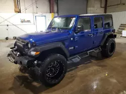 Jeep salvage cars for sale: 2019 Jeep Wrangler Unlimited Sport