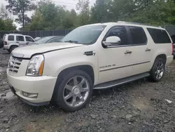 Salvage cars for sale from Copart Waldorf, MD: 2009 Cadillac Escalade ESV Luxury