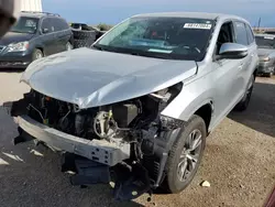 Salvage cars for sale at Tucson, AZ auction: 2018 Toyota Highlander LE