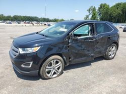 Salvage cars for sale at Dunn, NC auction: 2017 Ford Edge Titanium