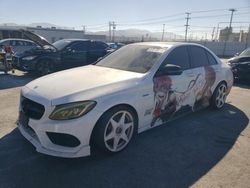 Salvage cars for sale at Sun Valley, CA auction: 2016 Mercedes-Benz C 450 4matic AMG