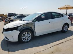 Salvage cars for sale at Grand Prairie, TX auction: 2017 KIA Forte LX