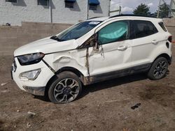 Salvage cars for sale at Albuquerque, NM auction: 2020 Ford Ecosport SES