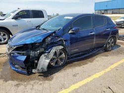 Salvage cars for sale at Woodhaven, MI auction: 2018 Nissan Leaf S