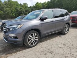 Salvage cars for sale at Austell, GA auction: 2017 Honda Pilot Elite