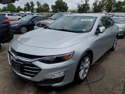 Salvage cars for sale at Bridgeton, MO auction: 2021 Chevrolet Malibu LT