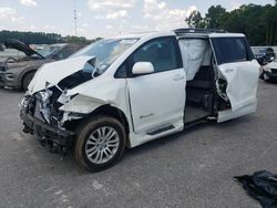 Salvage cars for sale at Dunn, NC auction: 2016 Toyota Sienna XLE