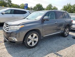 Toyota salvage cars for sale: 2012 Toyota Highlander Limited