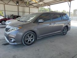 Toyota salvage cars for sale: 2016 Toyota Sienna SE