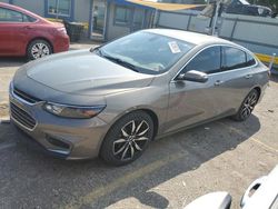 Chevrolet salvage cars for sale: 2017 Chevrolet Malibu LT