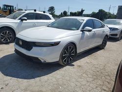 Salvage cars for sale at Bridgeton, MO auction: 2023 Honda Accord Touring Hybrid