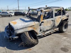 Jeep salvage cars for sale: 2015 Jeep Wrangler Unlimited Sport