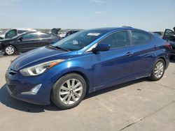 Salvage cars for sale at Grand Prairie, TX auction: 2016 Hyundai Elantra SE