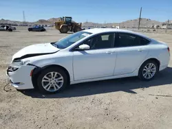 Salvage cars for sale at North Las Vegas, NV auction: 2015 Chrysler 200 Limited