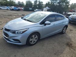 Salvage cars for sale at Baltimore, MD auction: 2017 Chevrolet Cruze LS