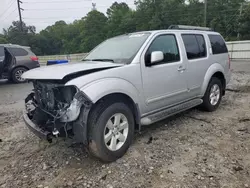 Salvage cars for sale at Savannah, GA auction: 2012 Nissan Pathfinder S