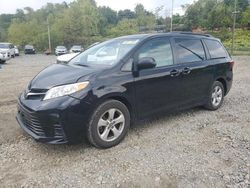 Salvage cars for sale at West Mifflin, PA auction: 2018 Toyota Sienna LE