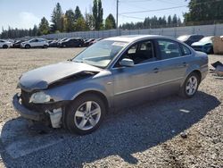 Salvage cars for sale from Copart Graham, WA: 2003 Volkswagen Passat GLX