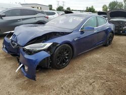 Salvage cars for sale at Elgin, IL auction: 2016 Tesla Model S