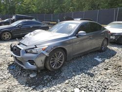 Salvage cars for sale at Waldorf, MD auction: 2019 Infiniti Q50 Luxe