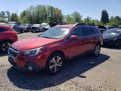 Subaru salvage cars for sale: 2018 Subaru Outback 2.5I Limited