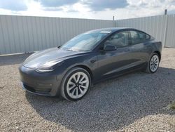 Salvage cars for sale at Arcadia, FL auction: 2022 Tesla Model 3