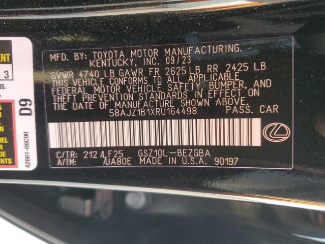 2024 Lexus ES 350 F Sport Handling