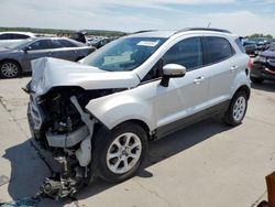 Salvage cars for sale at Grand Prairie, TX auction: 2018 Ford Ecosport SE