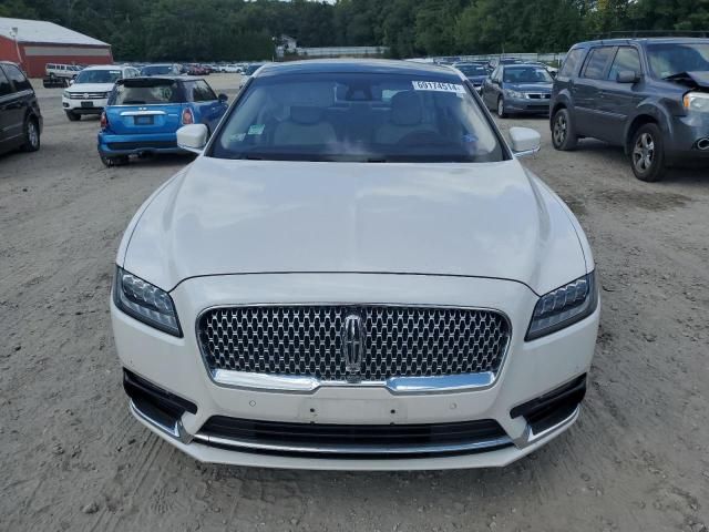 2019 Lincoln Continental Black Label